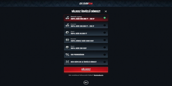 Glorion Casino: регистрация на мобильном