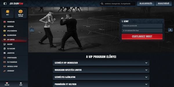 Glorion Casino: VIP-программа на мобильном