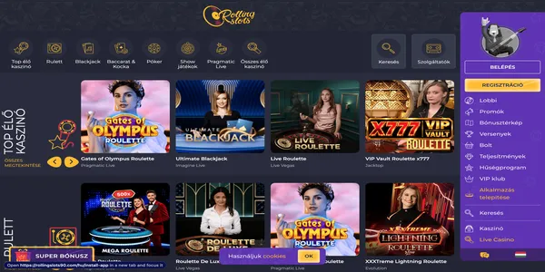 Rolling Slots Casino: живое казино на мобильном
