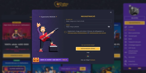 Rolling Slots Casino: регистрация на мобильном